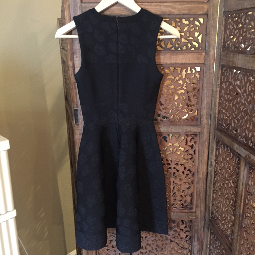 ISSA Black Fit & Flare Dress - Picture 8 of 9